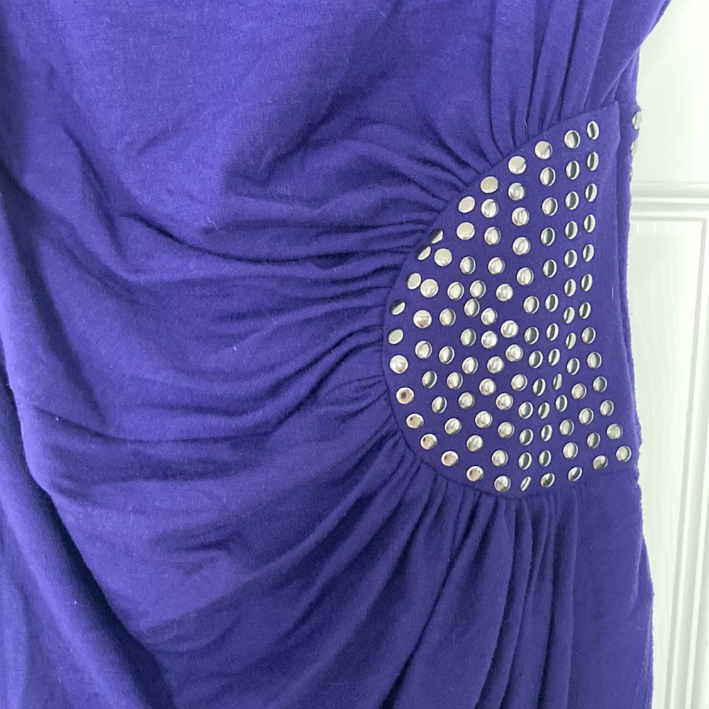Asymmetrical Ruched Cocktail Dress - Picture 2 of 3